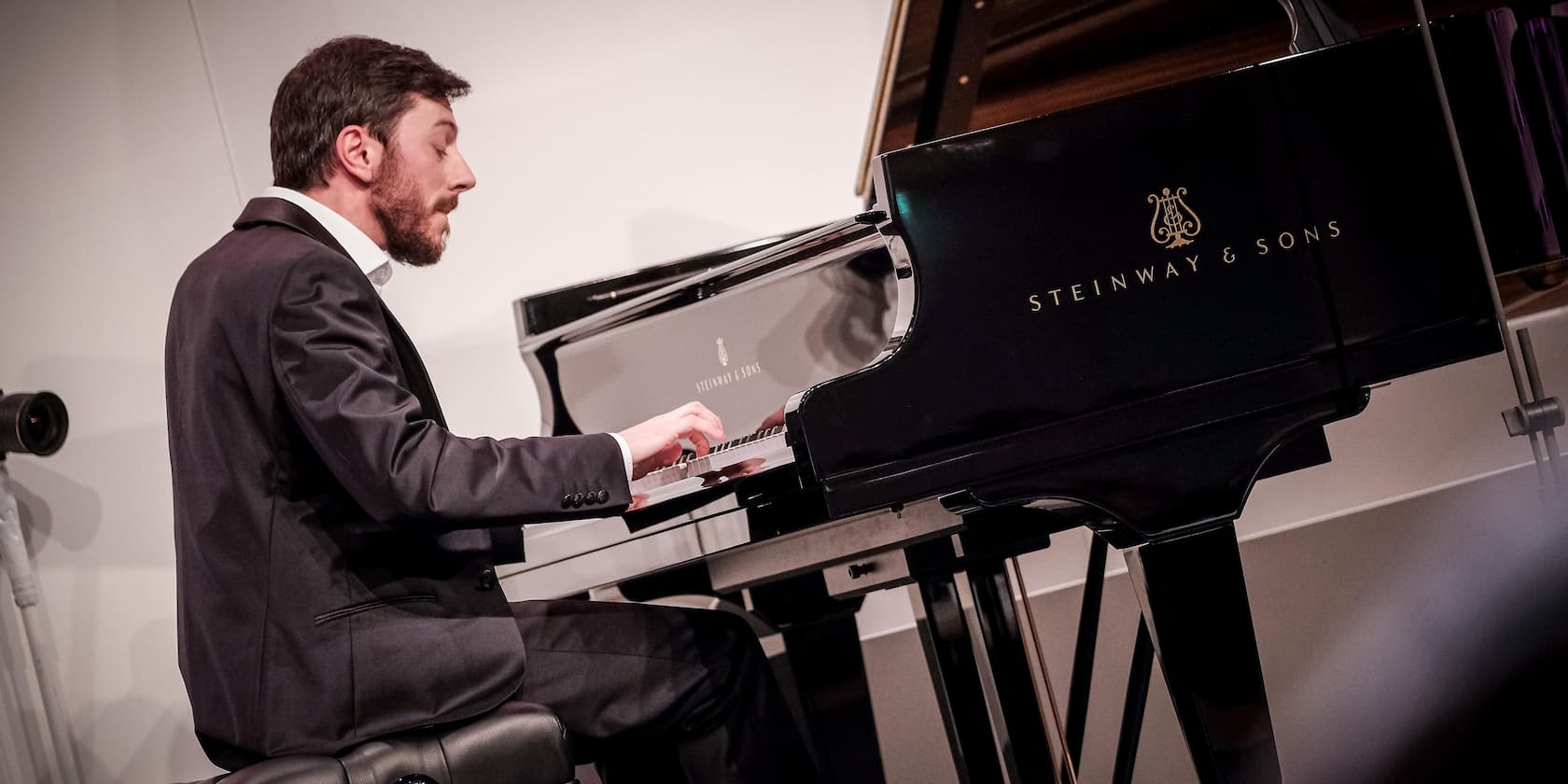 A man playing the piano.